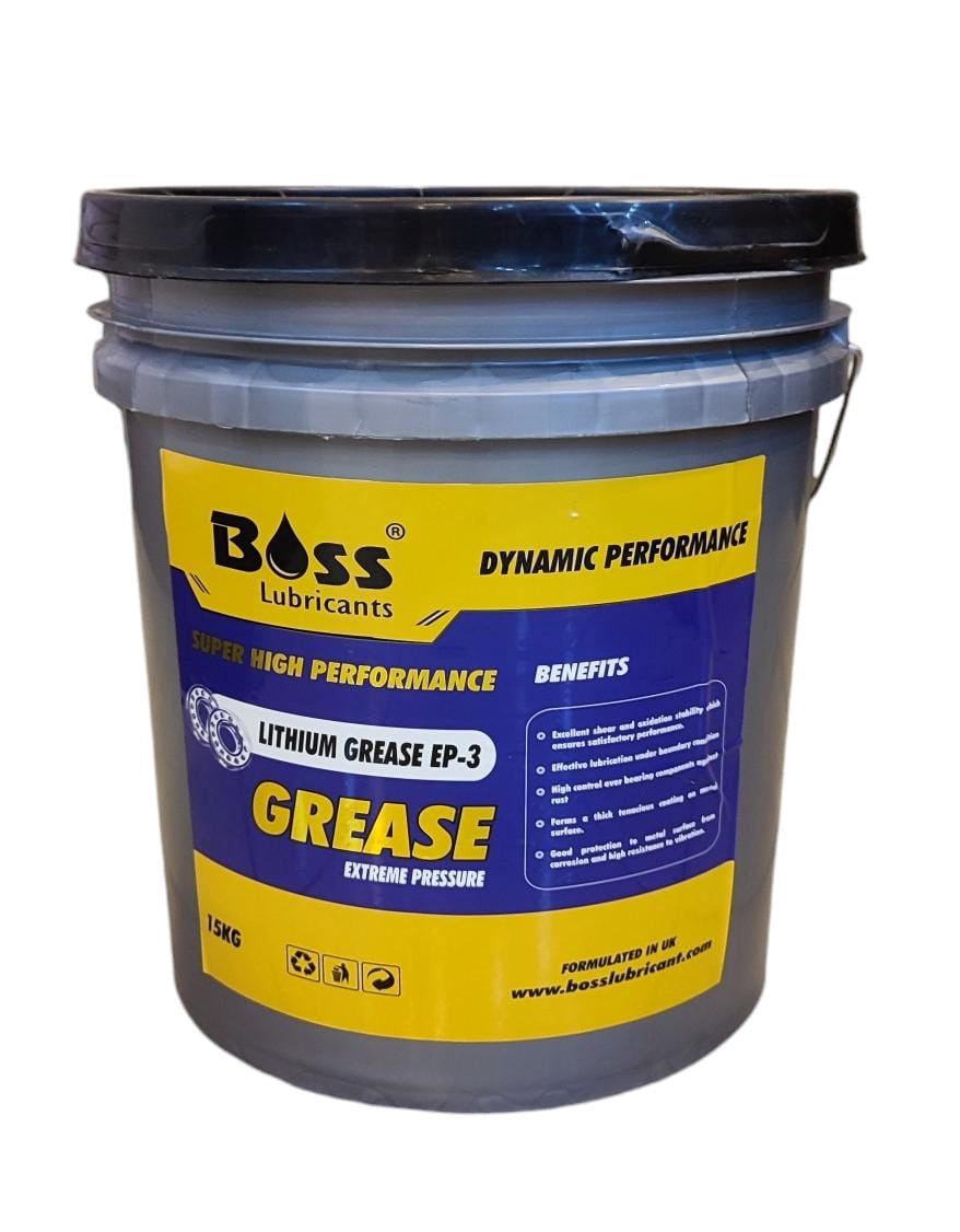 BOSS LUBRICANTS Grease Pail Boss Lithum EP-3 Extreme Pressure Dynamic Performance 15KG