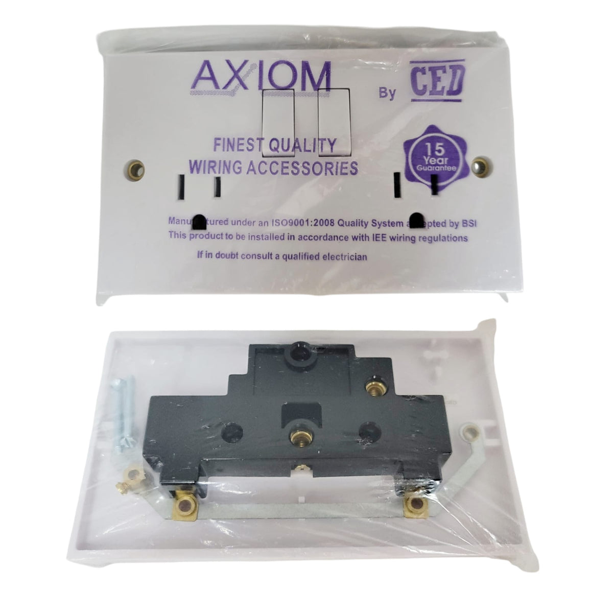 CED Switch Socket Outlet 15AMPS Double Duplex