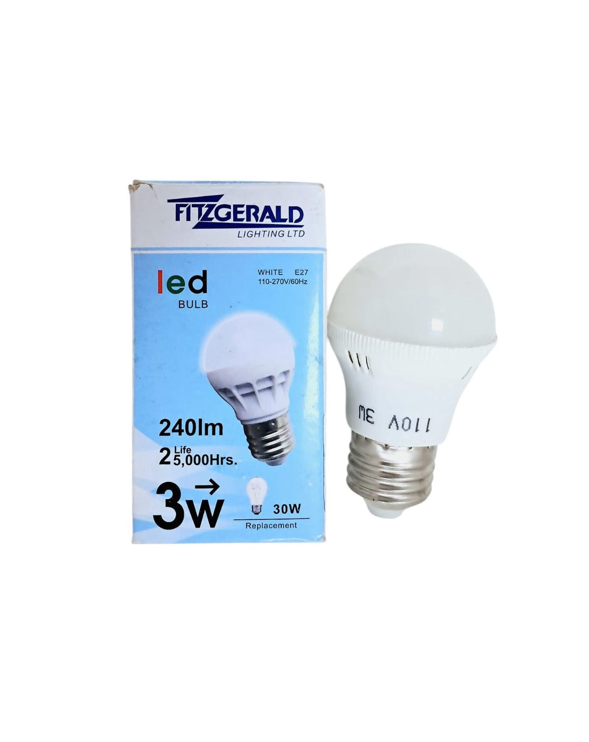 FITZGERALD Bulb LED 110V 3W Blue Box