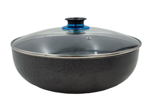 LEOSTAR Frying Pan Wok 76228072 with Glass Lid 32CM