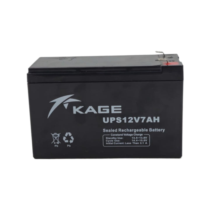 KAGE Battery Rechargeable 12V 7AH UPS12V7AH