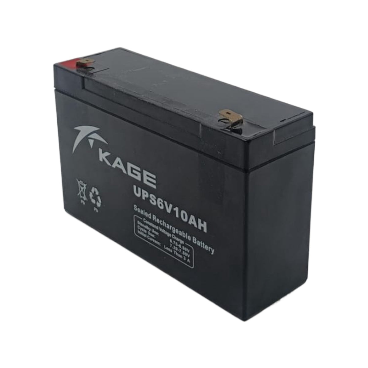 KAGE Battery Rechargeable 6V 10AH UPS6V10AH