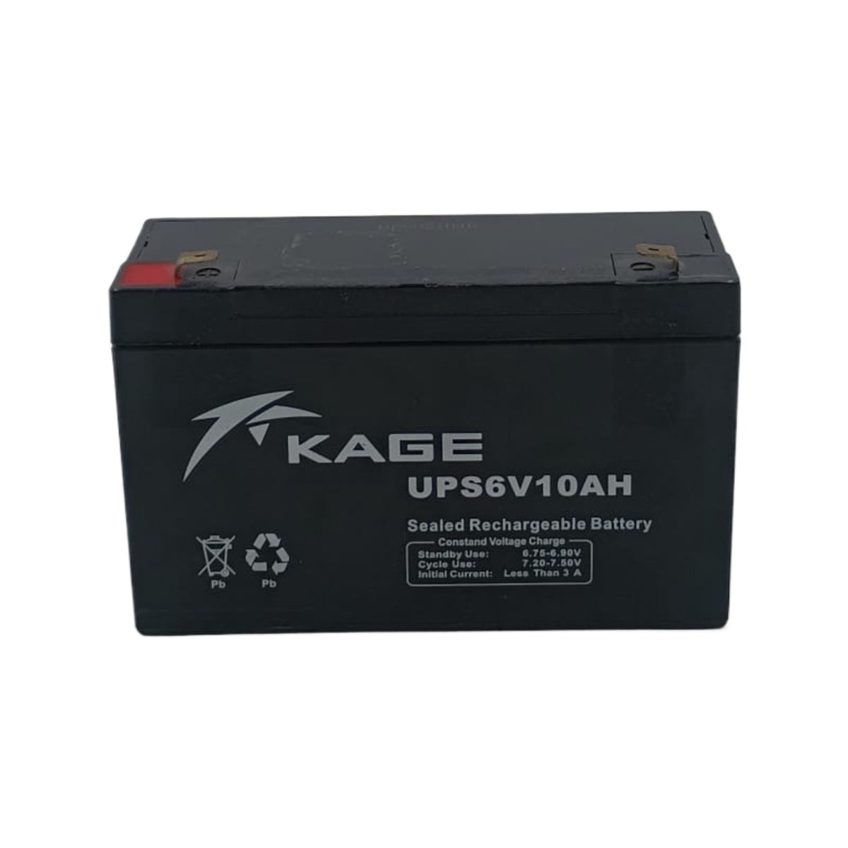 KAGE Battery Rechargeable 6V 10AH UPS6V10AH