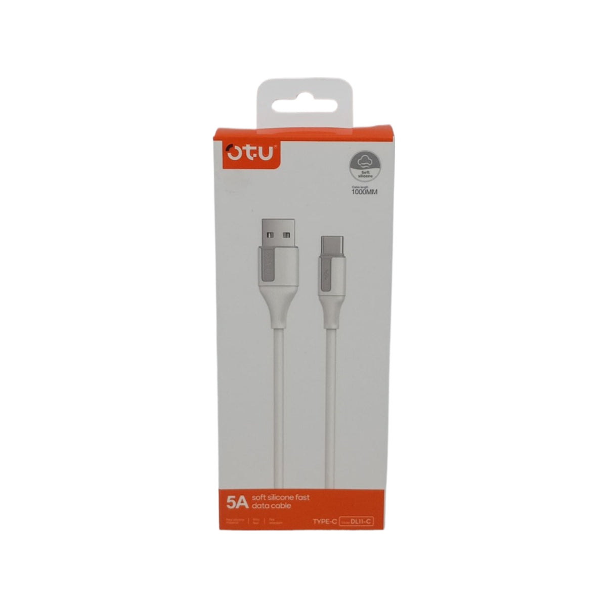 OTU Charger Cable USB DL11-C 1M TYPE-C 5A Fast Data Cable Soft Silicone