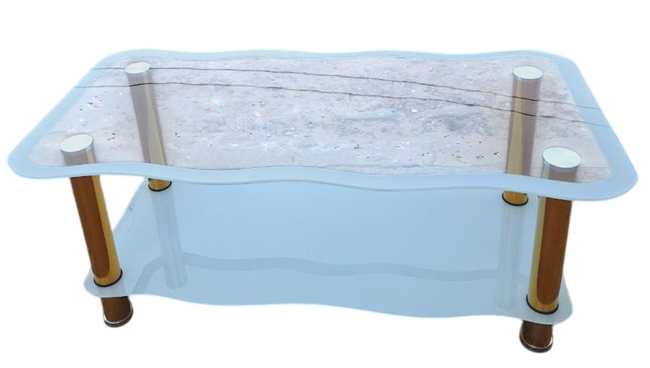 Glass Table CJ-2583-1-Y45 Golden