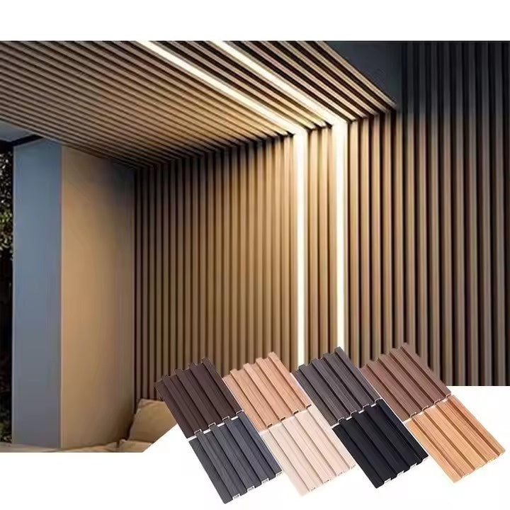 PVC Wall Panel Grove Design 9.5FT X 6.5" Wide #W01 Cream