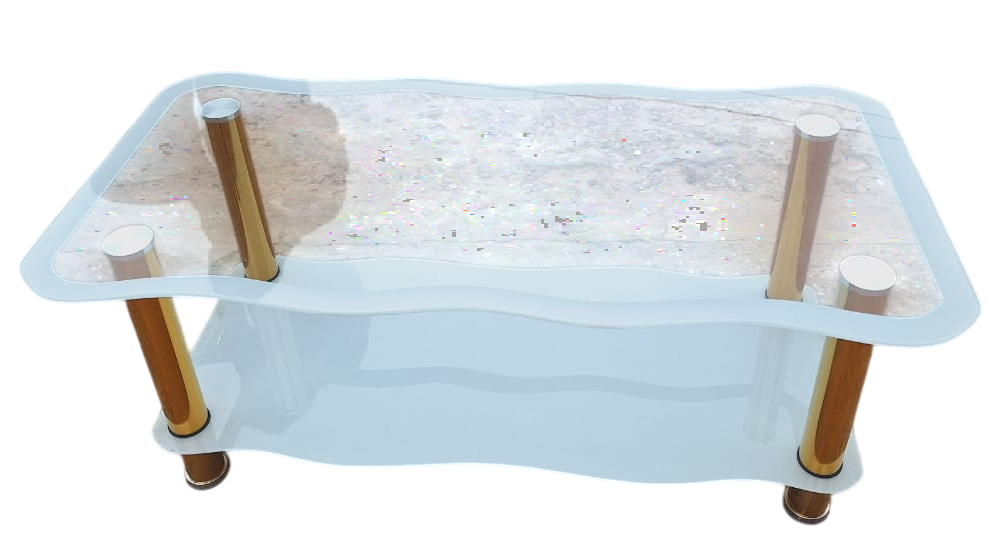 Glass Table CJ-2583-1-Y45 Golden