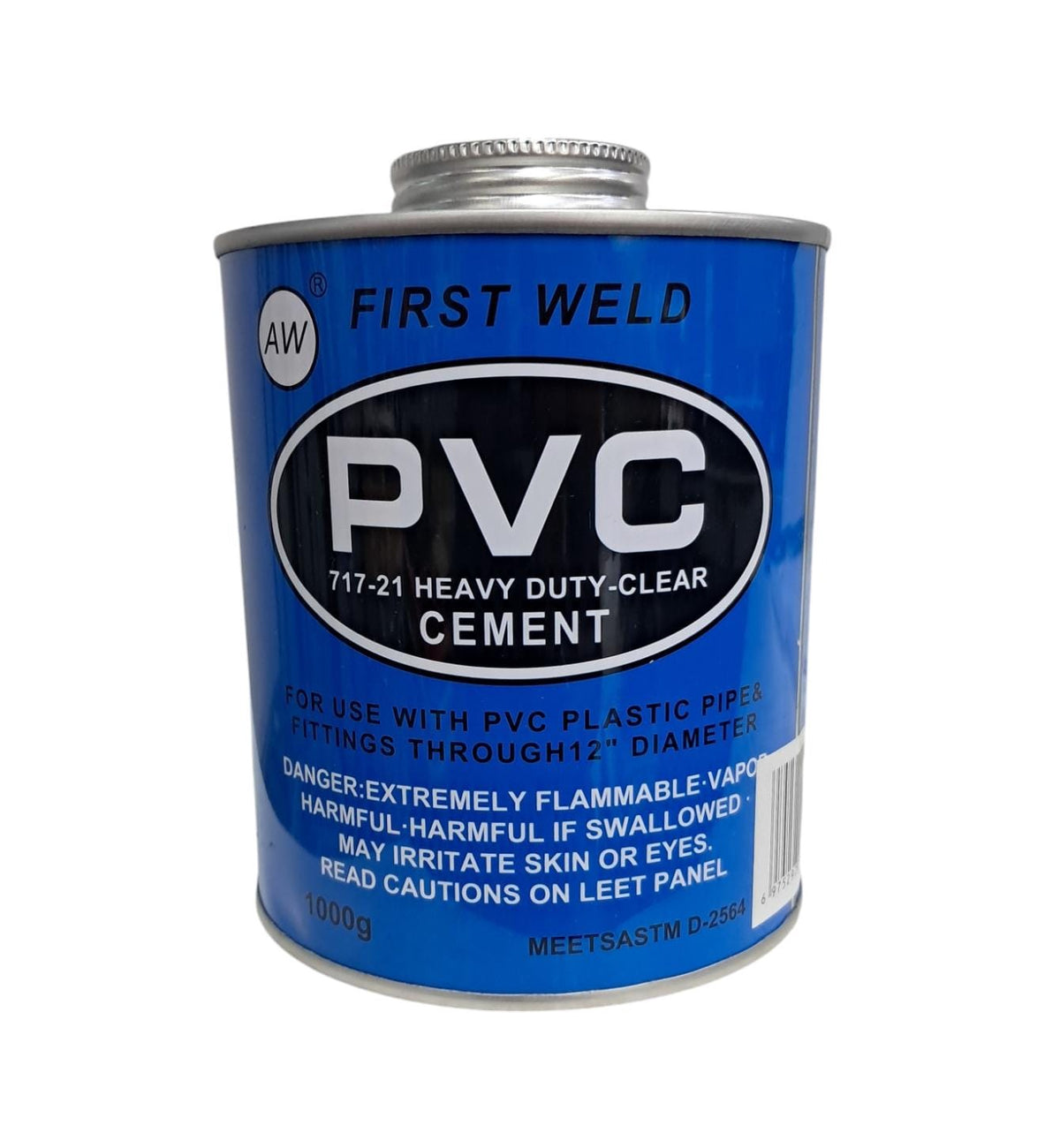PVC Paste Cement 2PT 1000G First Weld Blue Tin