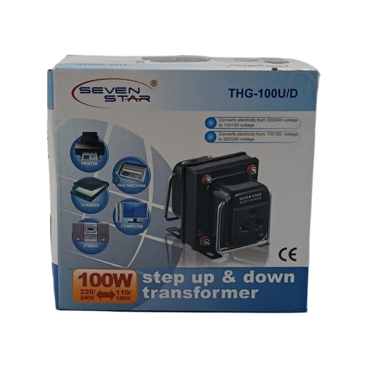 SEVEN STAR Transformer TC-100W THG-100U/D Ce Black with MFV13 Adapter