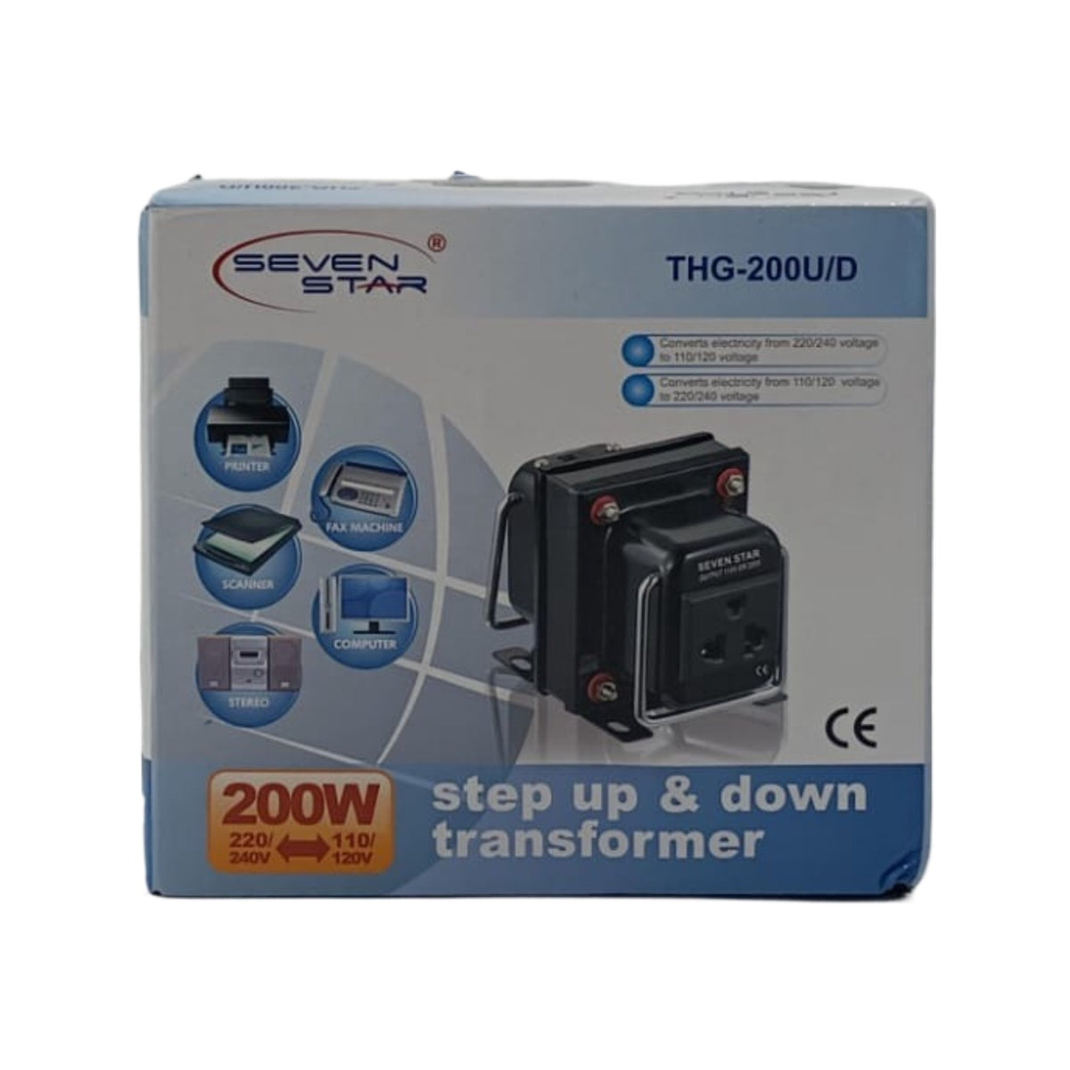 SEVEN STAR Transformer TC-200W THG-200U/D Ce Black with MFV13 Adapter