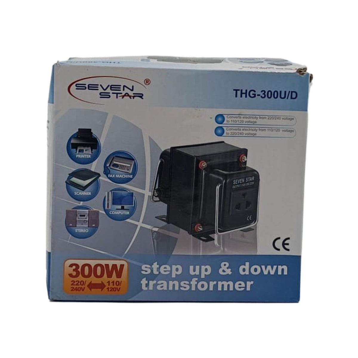 SEVEN STAR Transformer TC-300W THG-300U/D Ce Black with MFV13 Adapter
