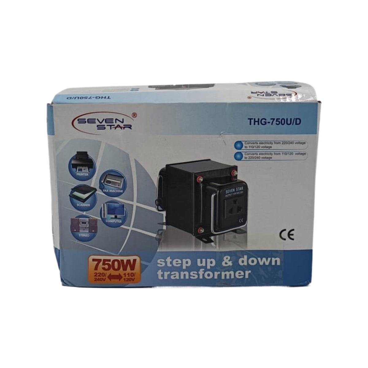 SEVEN STAR Transformer TC-750W THG-750U/D Ce Black with MFV13 Adapter