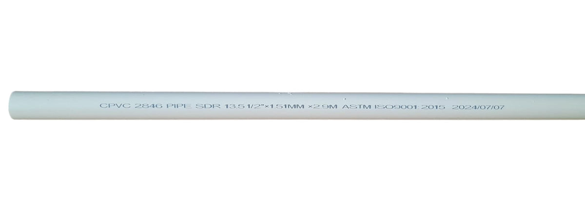 Cpvc Pipes 1/2" 9.5/10FT (Hot Water)