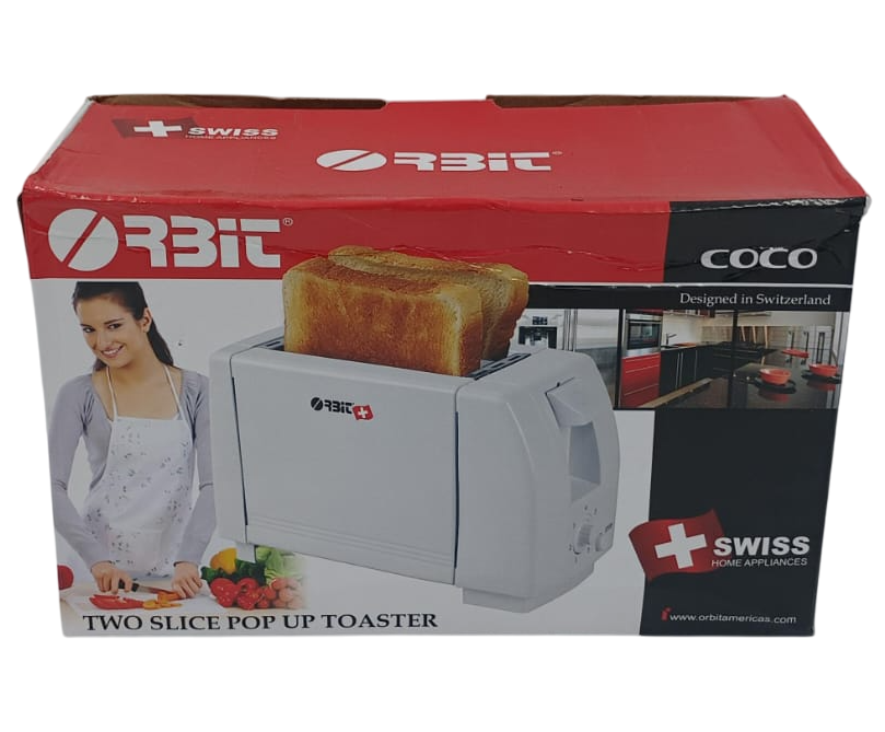 ORBIT Toaster 2 Slice Coco White