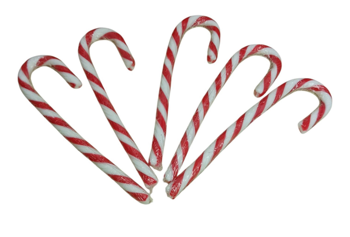 Christmas Candy Canes Large Clear Case 600G