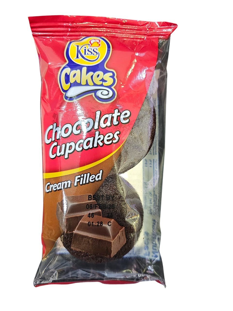 KISS Cakes Chocolate Cupcakes Cream Filled 60G