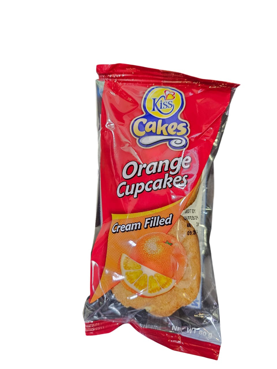 KISS Cakes Orange Cupcakes Cream Filled 60G