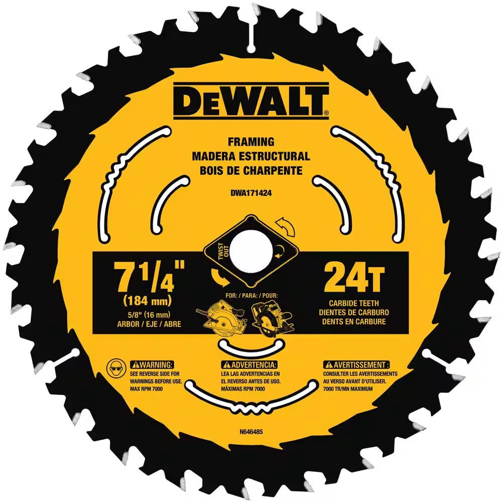 DEWALT Blade Circle 7 1/4" 24T DWA171424