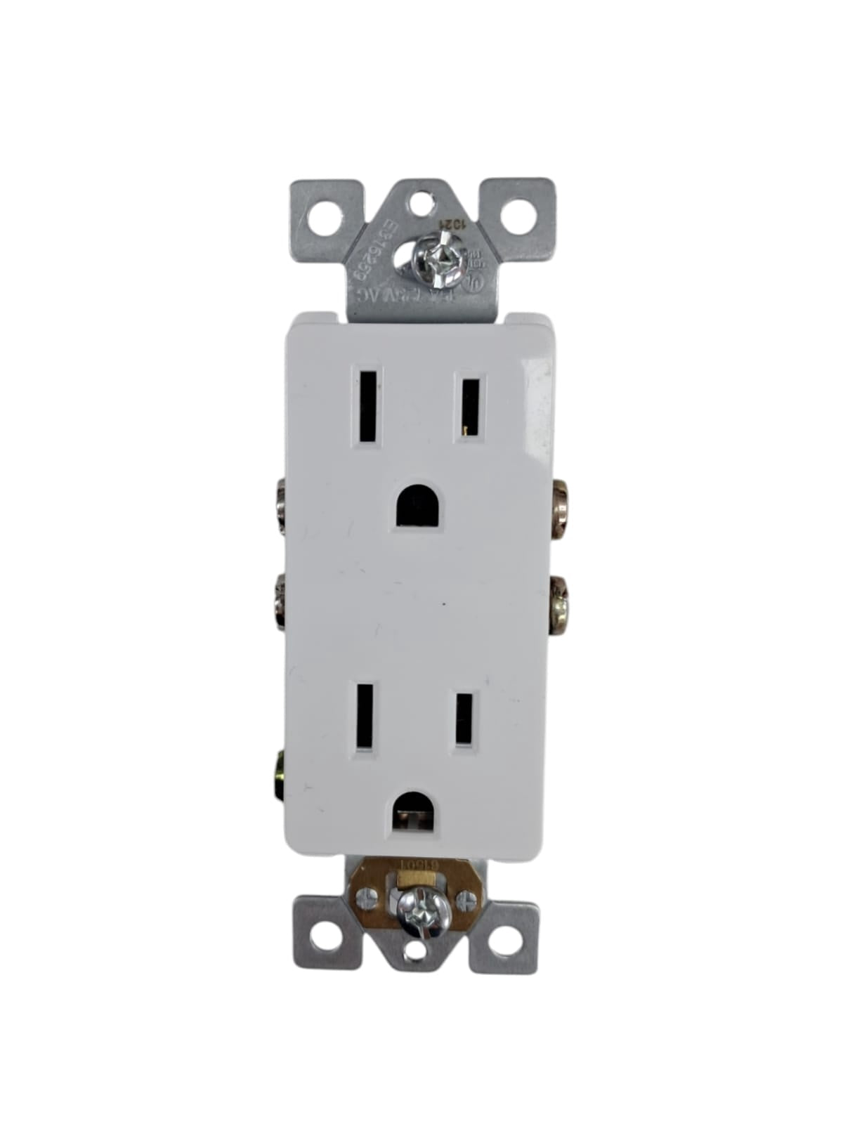 Point Duplex Outlet Enerlites Decora 15A White 61501-W