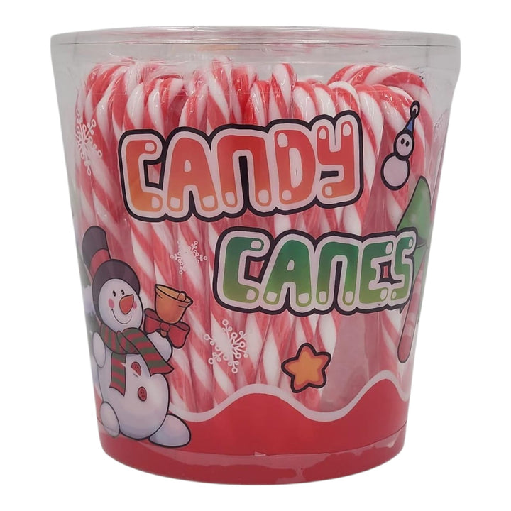 Christmas Candy Canes Large Clear Case 600G