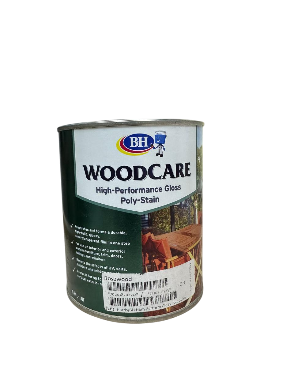 HARRIS Stain Rosewood 2PT/1 Qt Woodcare POLY-STAIN Gloss