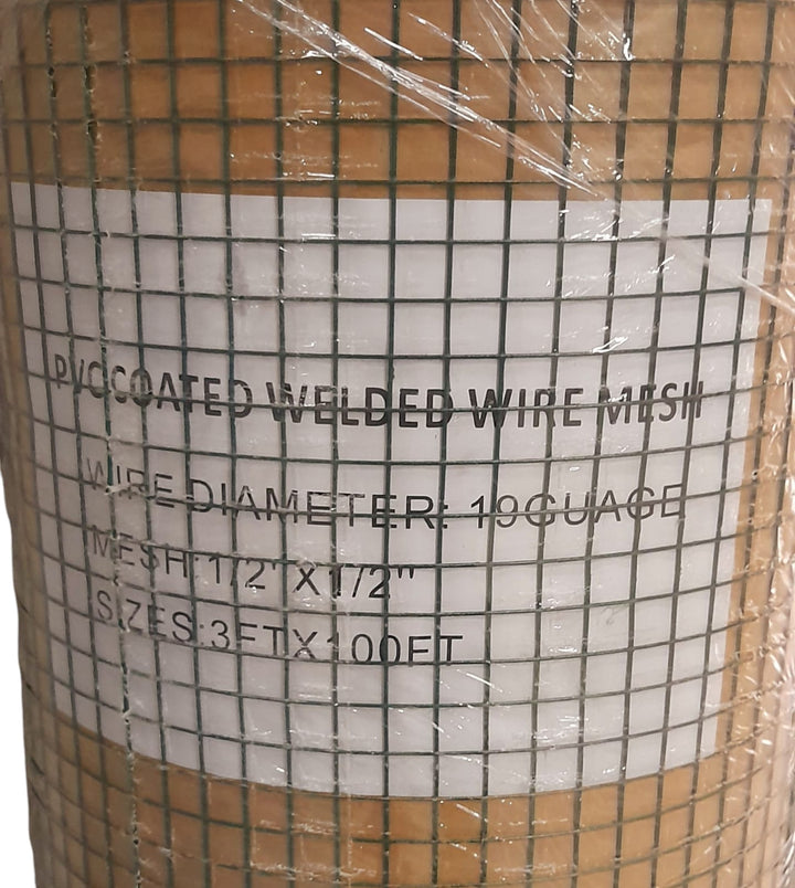 Mesh 1/2" X 3FT Galvanized 20G 100FT Roll
