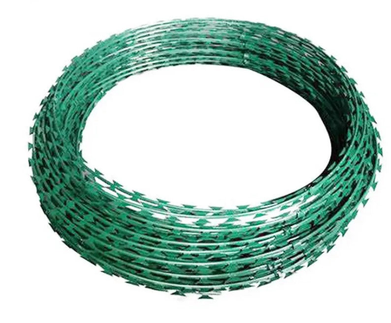 Razor Wire PVC Coated 33 Loops with Clips