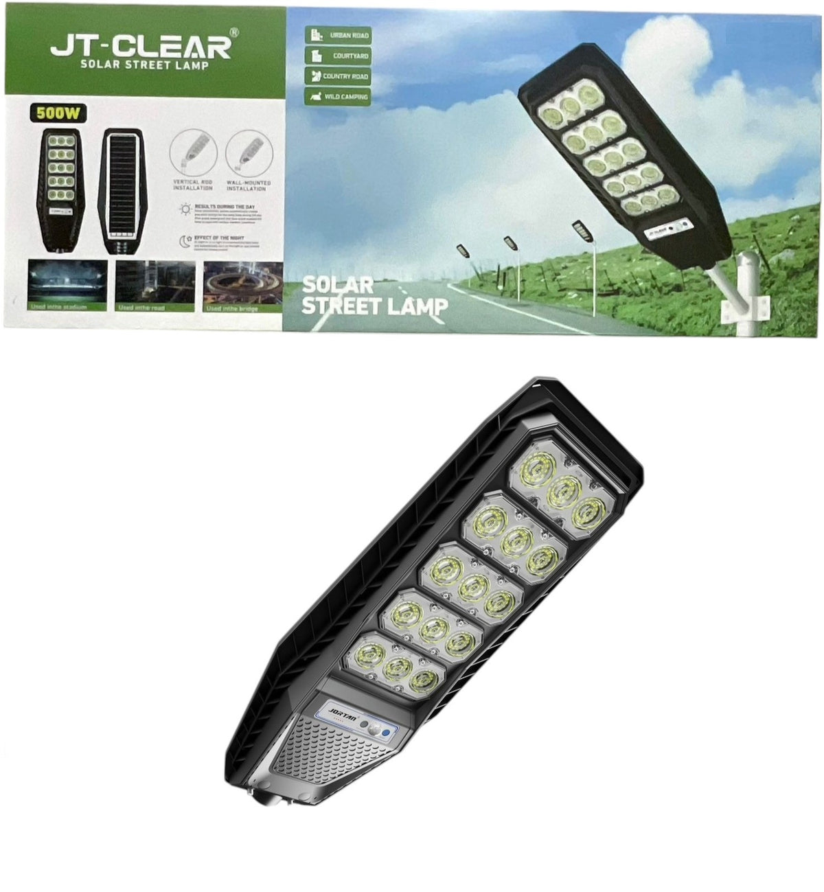 JORTAN Light Solar Street LED 500W JT-FYTJRT-500W W No Pole
