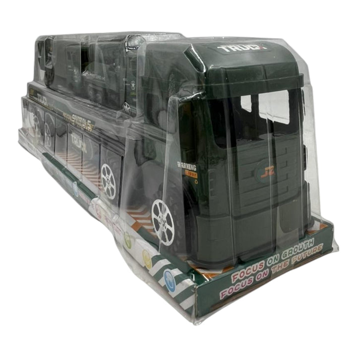 GENERIC Toy Push Truck GP-3201 688-002 Green Heavy Construction Sanitation Recycling