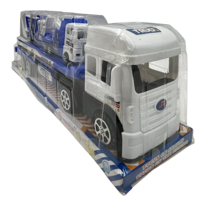 GENERIC Toy Push Truck GP-3206 688-005 Blue Heavy Construction Sanitation Recycling