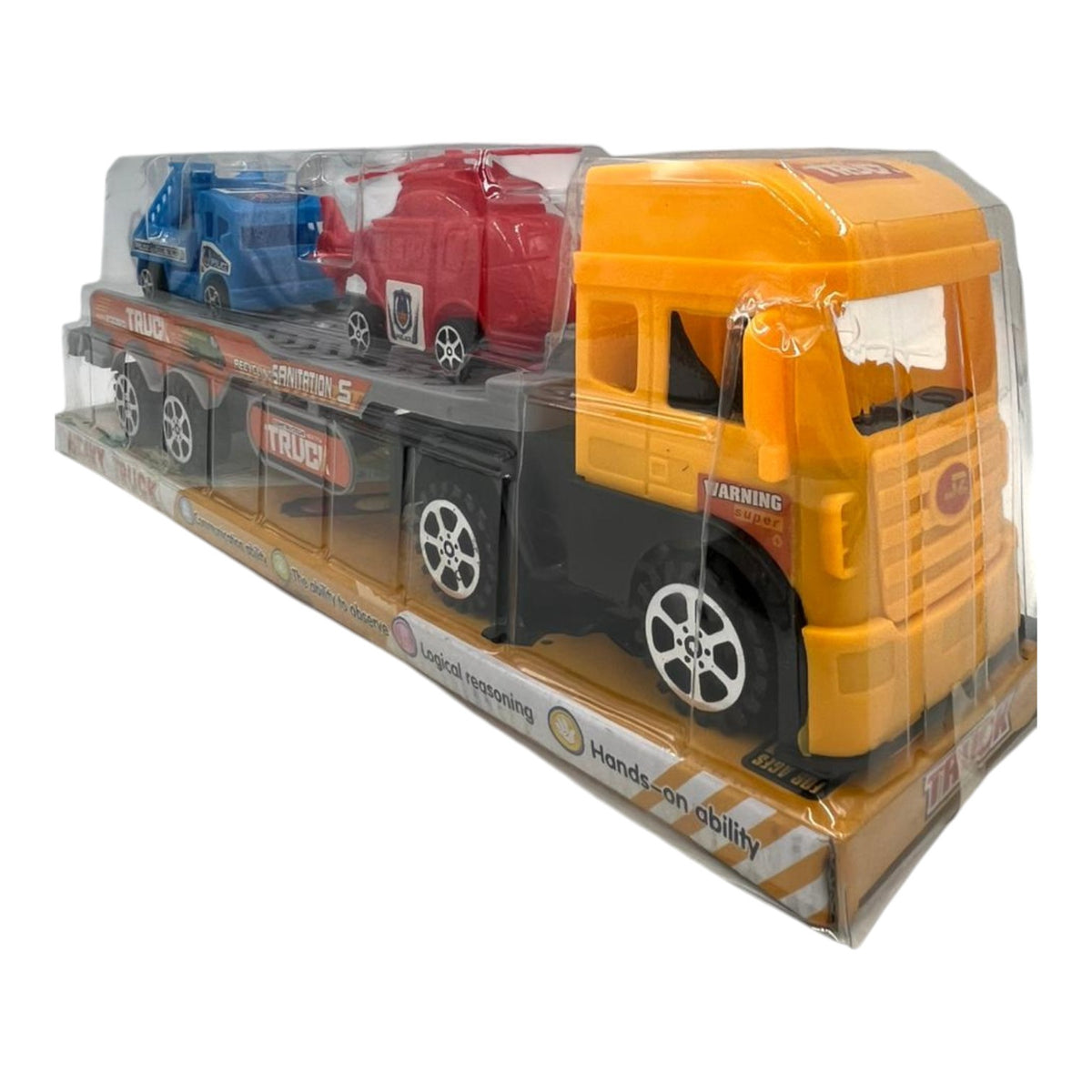 GENERIC Toy Push Truck GP-3203 688-008 Heavy Construction Sanitation Recycling