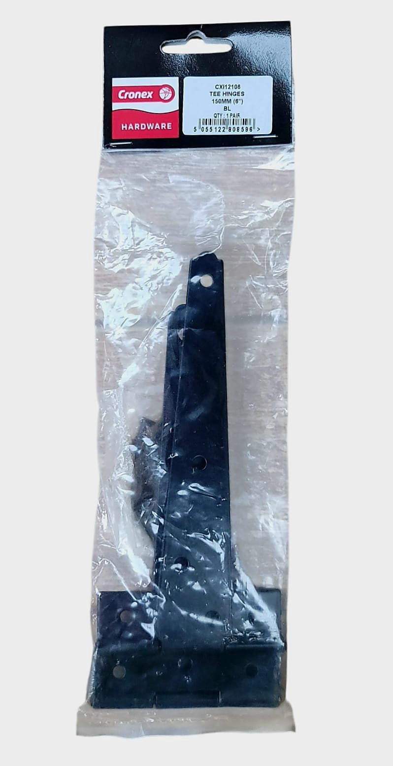 CRONEX RABO Tee Hinges 6" Cronex Heavy Black Narrow CXL12106 Bl