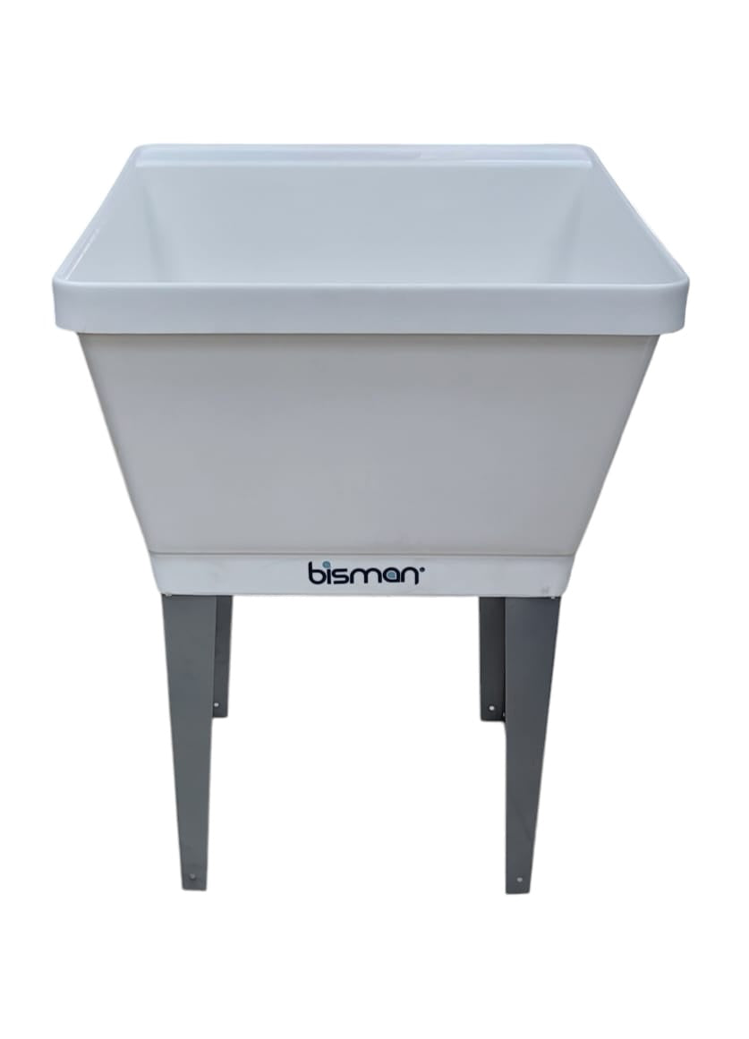 BISMAN Sink Laundry White Large 23"X25" BMLB2325