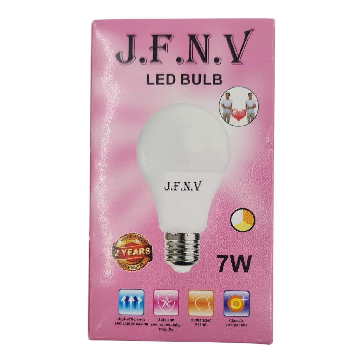 JFNV Bulb LED J.f.n.v 7W Tricolor 85-265V E27 White / Warm White / Gold