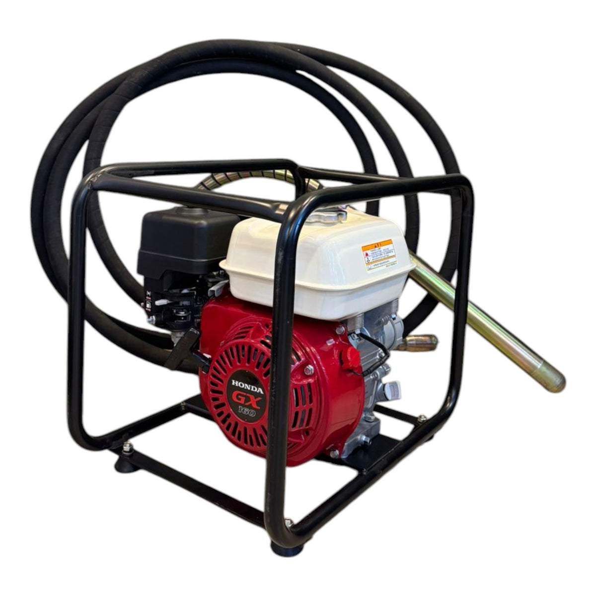 HONDA Concrete Vibrator Black + Poker 8M 25FT GX160 Gas 5.5HP