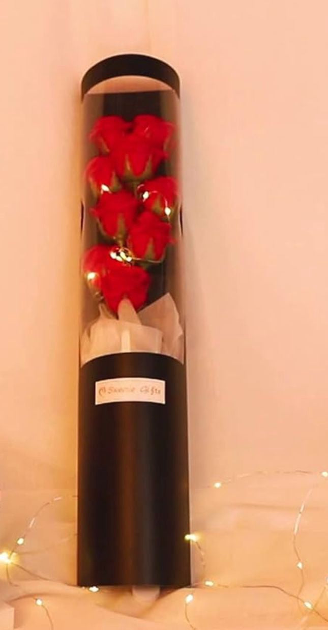 Valentine Rose Bouquet IN Gift Box W/LED Light