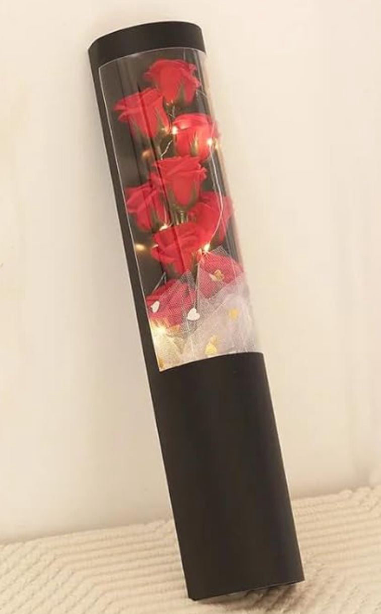 Valentine Rose Bouquet IN Gift Box W/LED Light