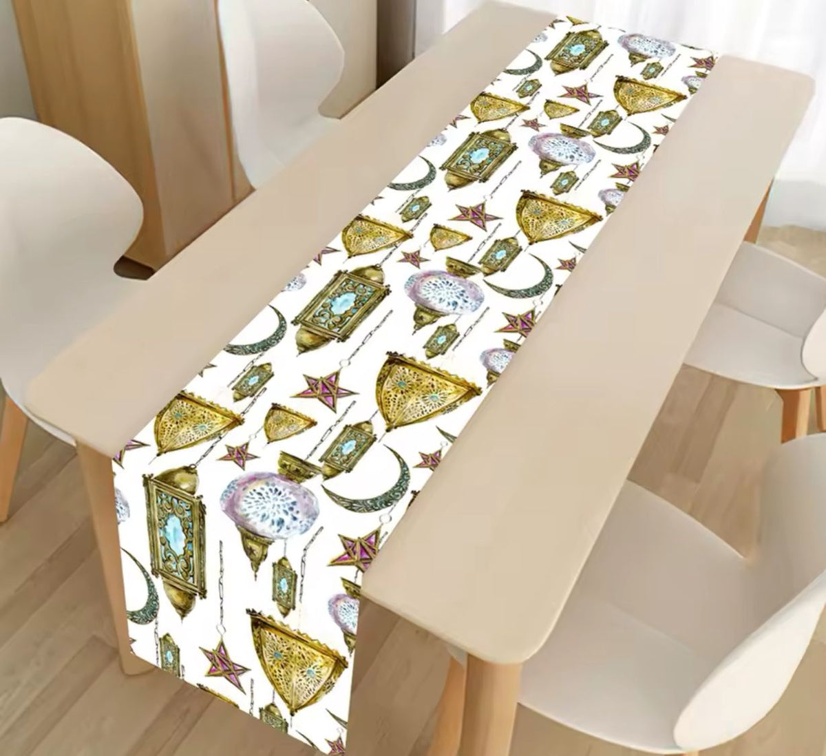 Eid / Ramadan Table Runner Decor Moon