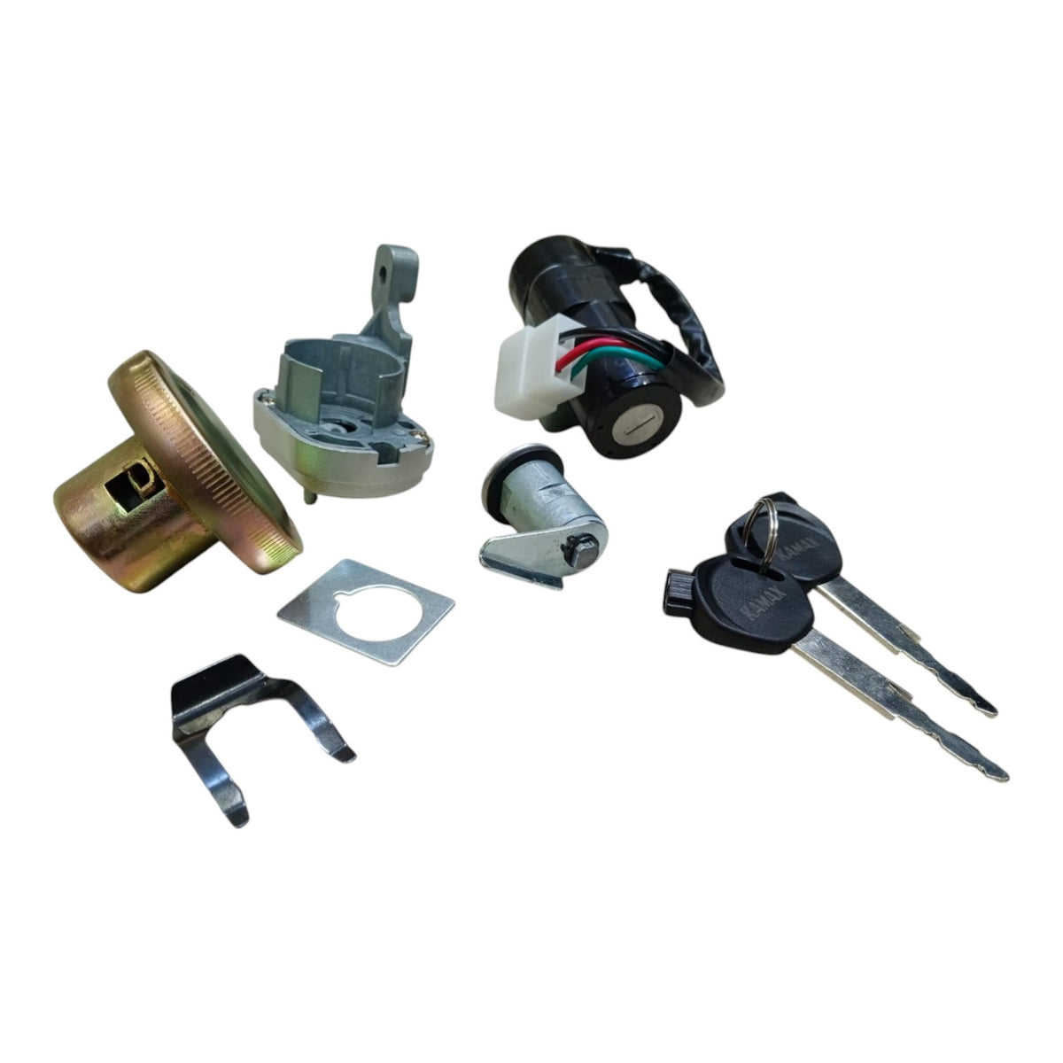 KAMAX M/CYCLE Key Switch Lock Assembly Complete 4PIN 110CC CD110 for Asian LEOPARD-1