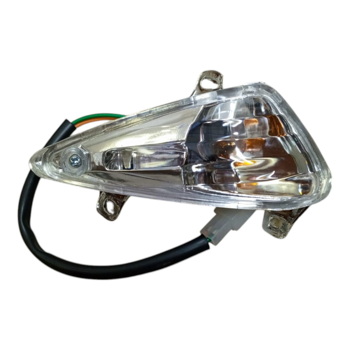 KAMAX M/CYCLE Trafficator Front Left LD2L 12V 10W Silver 110CC CD110 for Asian LEOPARD-1