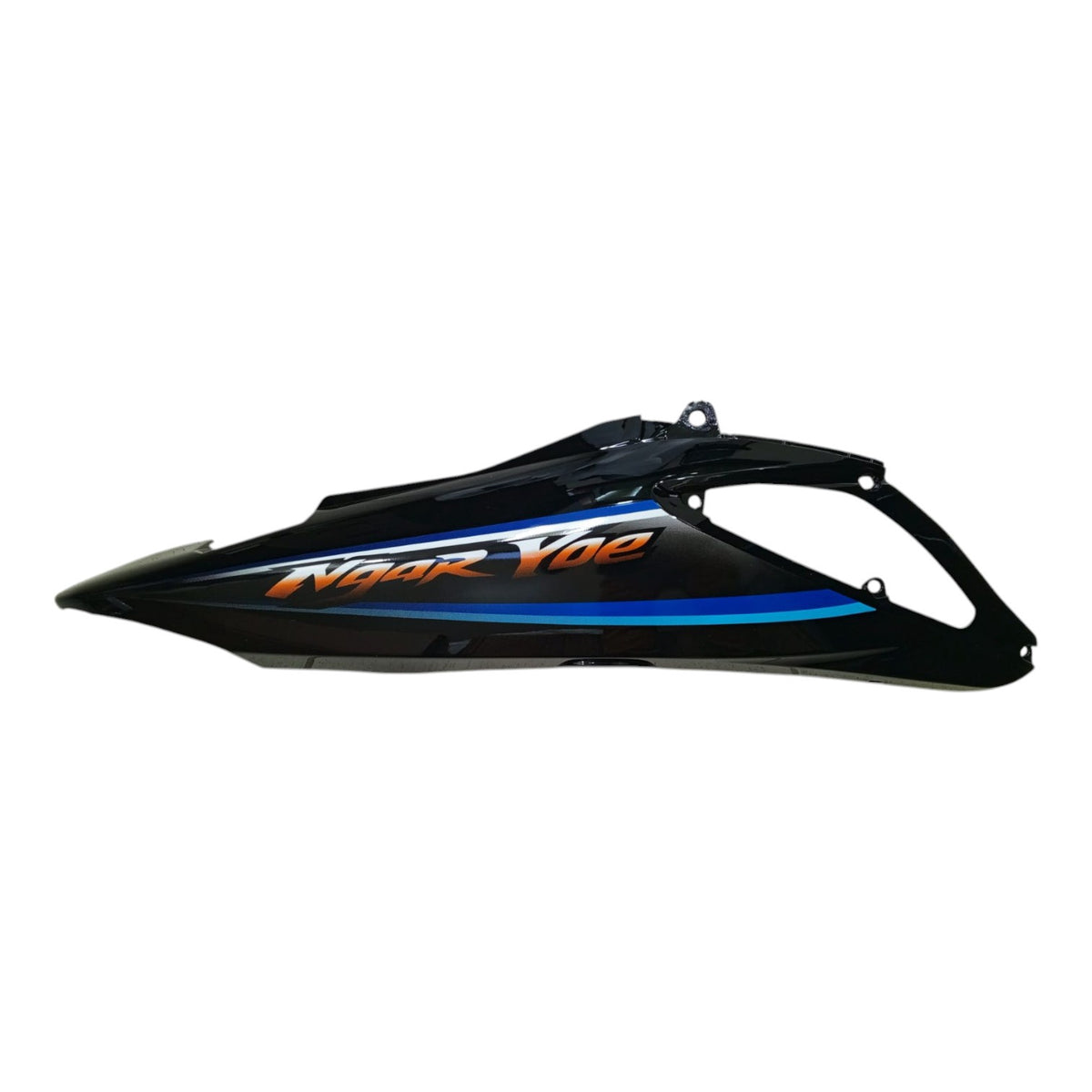KAMAX M/CYCLE Body Rear Skirt Right Black 110CC CD110 for Asian LEOPARD-1