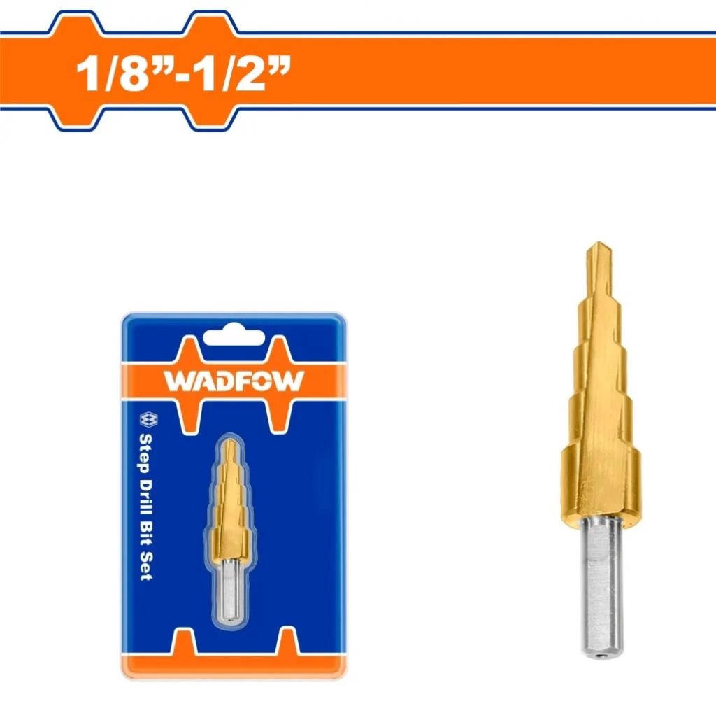 WADFOW Drill Bit Step 1/8"-1/2" UWJD2401