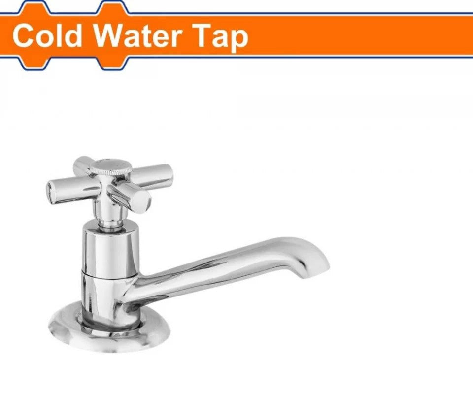 WADFOW Pillar Tap 1/2" Nickle X Knob WZD2504