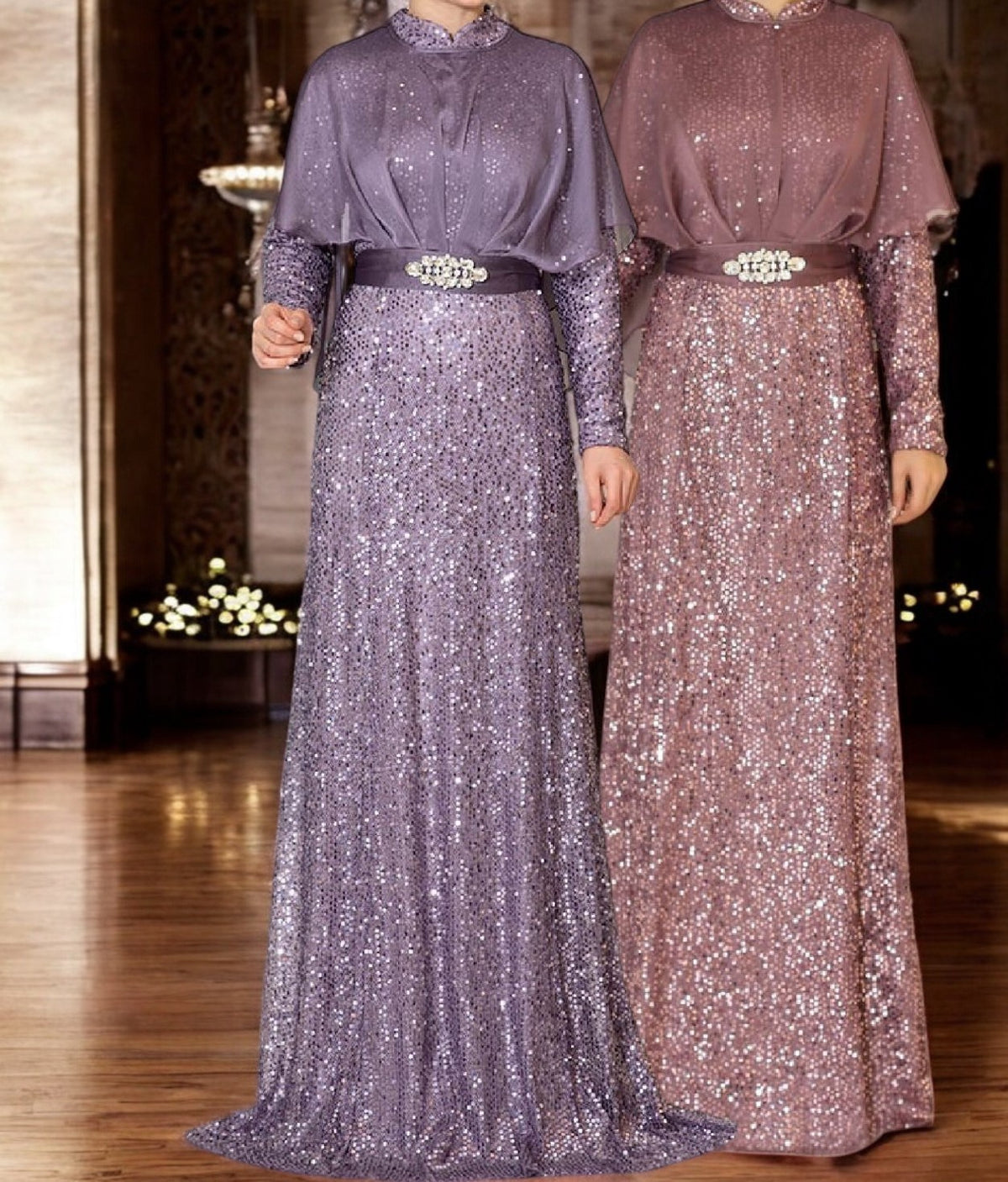 Dress Evening Occasion Sequin Lilac Blush Burgandy