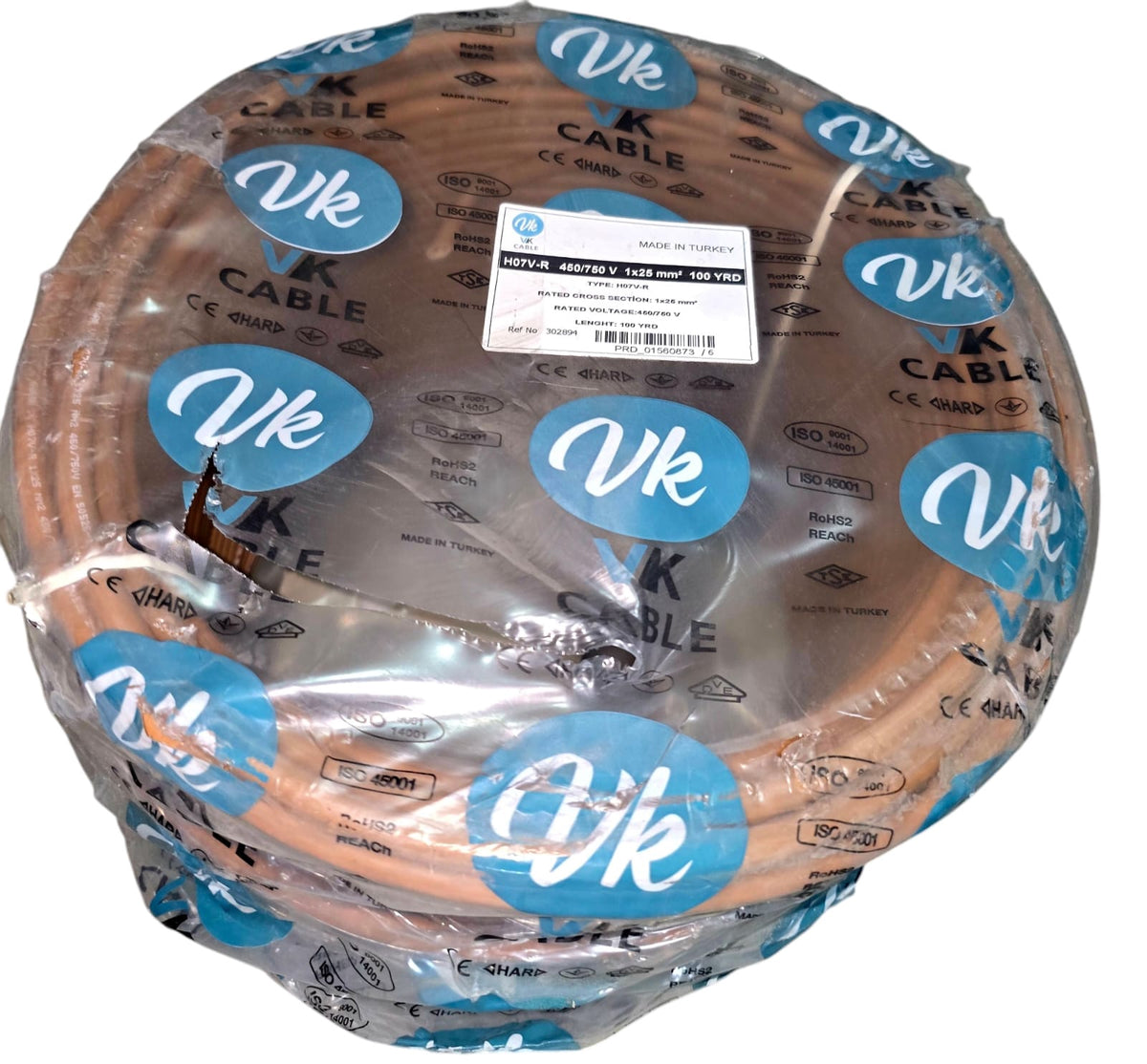 Cable 25MM 1C Turkey Vk Yard