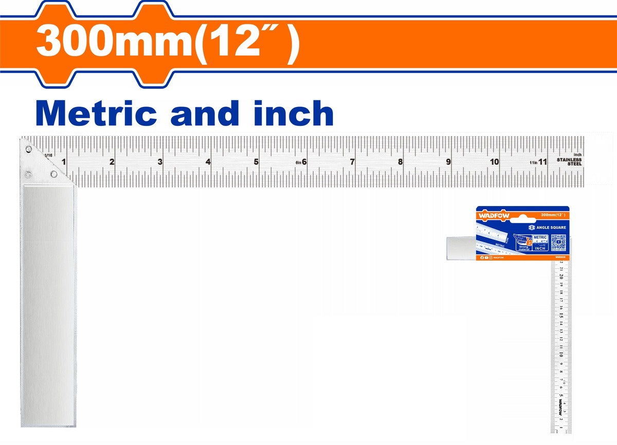 WADFOW Square Angle Ruler WSR2930 12"
