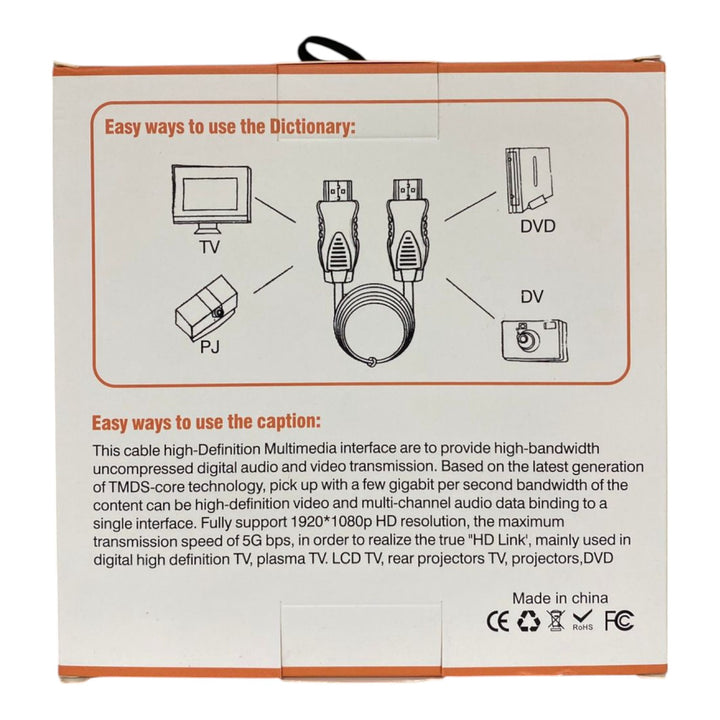 OTU Lead Hdmi to Hdmi 5M Hdtv Cable 1080P Cert Ifiet