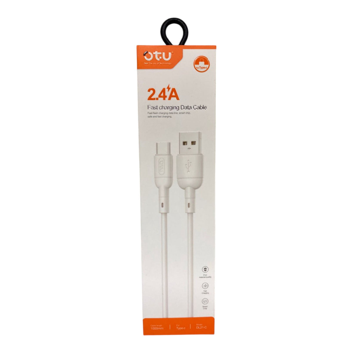 OTU Charger Cable USB DL21-C 1M USB to TYPE-C 2.4A Fast Charging Data Cable