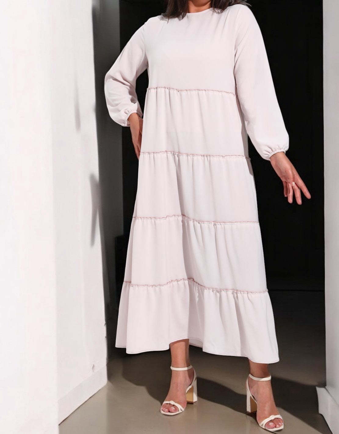 Dress Plus Cream Plain