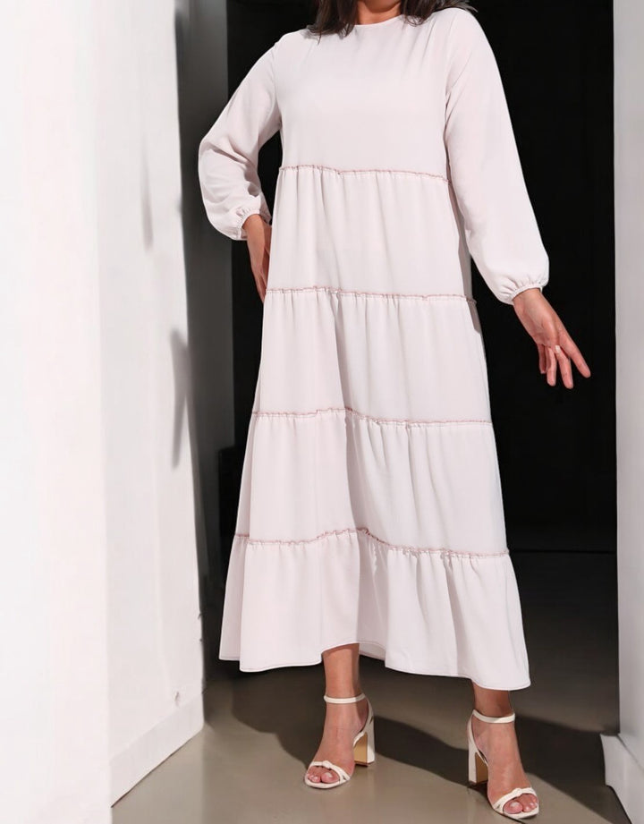 Dress Plus Cream Plain